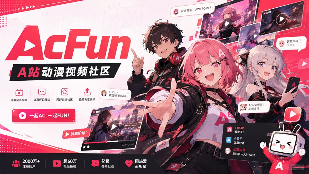 Acfun A站动漫与原创视频社区